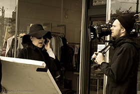 Sarah Jane Redmond on set in True Love Waits. (C)2013 Habana Productions.
