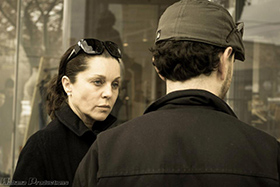 Sarah Jane Redmond on set in True Love Waits. (C)2013 Habana Productions.