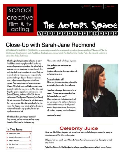 SchoolCreative Close Up with Sarah-Jane Redmond (Preview)