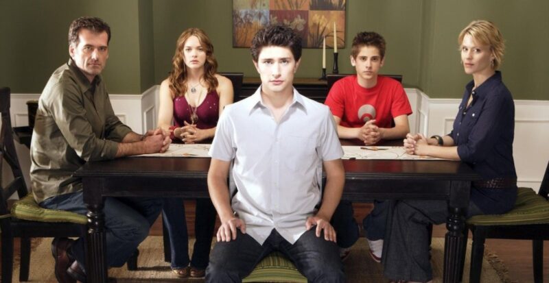 A promotional image of characters from Kyle XY (ABC Family).